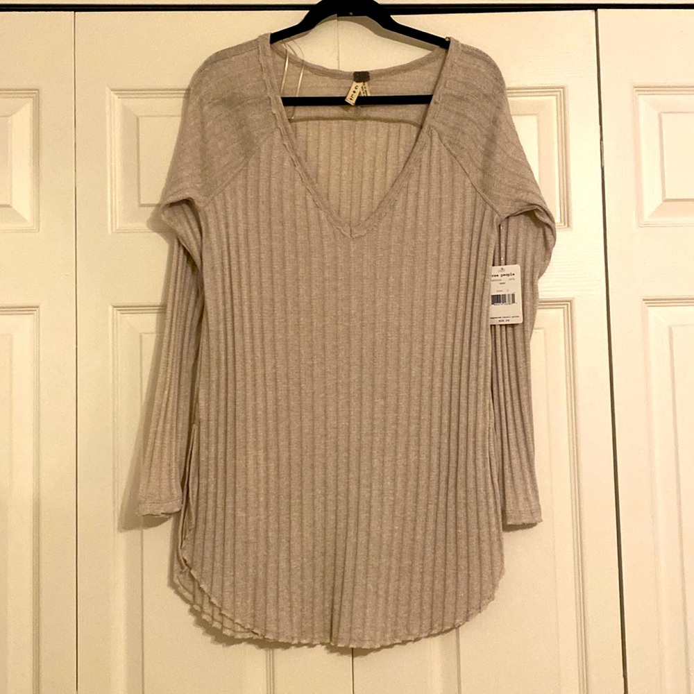 Free People large hemp color sweater